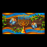 Hanukkah With Candlestick Premium Sweatshirt | Teevron