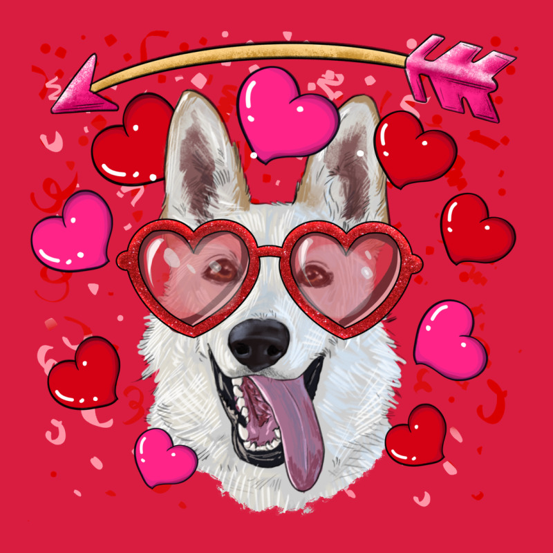 Valentine's Day  White Shepherd Premium Hoodie by RanaPortraitStore | Teevron