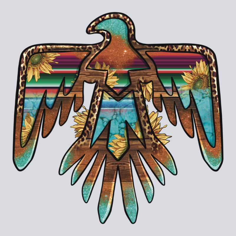 Thunderbird With Sunflowers Zipper Hoodie by BarkalooDesign | Teevron