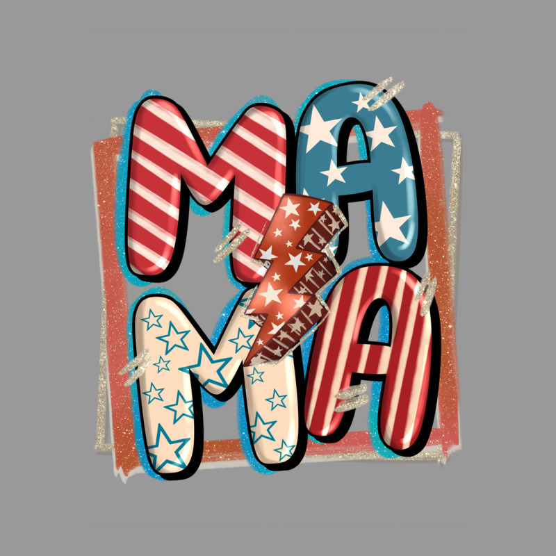 4th Of July Mama With Lightning Bolt Vintage Hoodie by FaDigitalArtStudio | Teevron