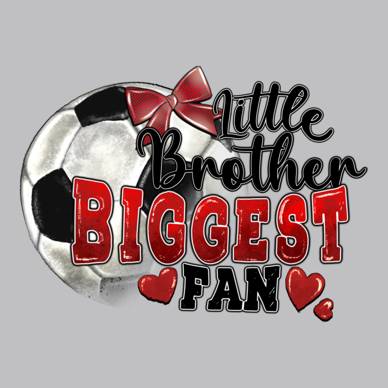 Little Brother Biggest Fan Soccer Long Sleeve Tee by FaDigitalArtStudio | Teevron