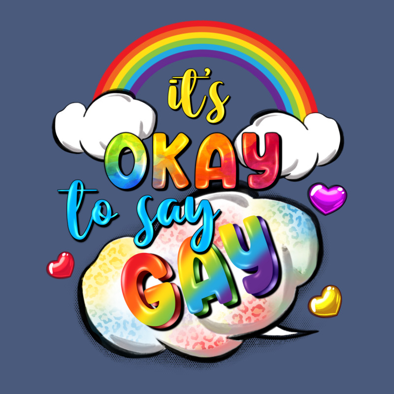 Its Okay To Say Gay Pride Vintage Hoodie by FaDigitalArtStudio | Teevron