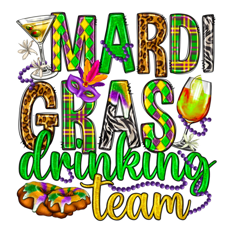 Mardi Gras Drinking Team Premium Tee by HowdyJamesFarm | Teevron