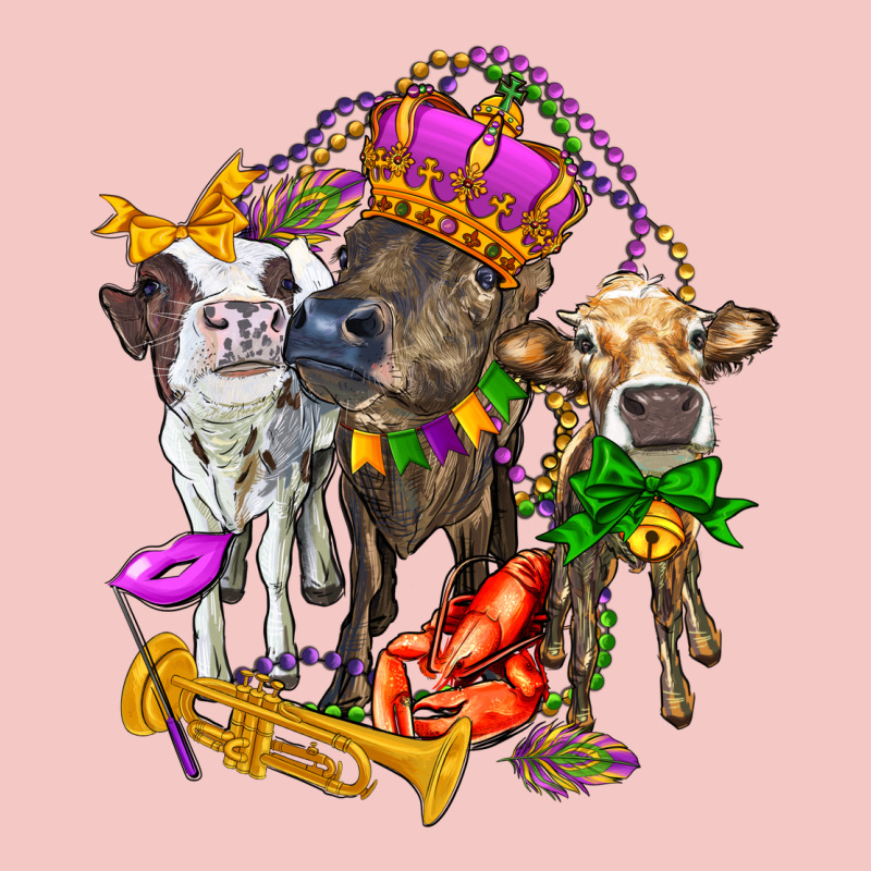 Little Cows And Mardi Gras Party Olivia Urban Heavy Tee by OliviaCreatesArt | Teevron