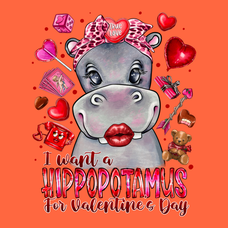 I Want Hippopotamus For Valentines Day Premium Hoodie by CowhideDigitalArt | Teevron