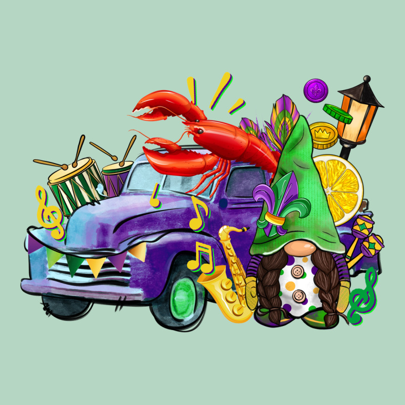 Mardi Gras Gnome On The Truck Classic Tee by CowGirlArtShop | Teevron