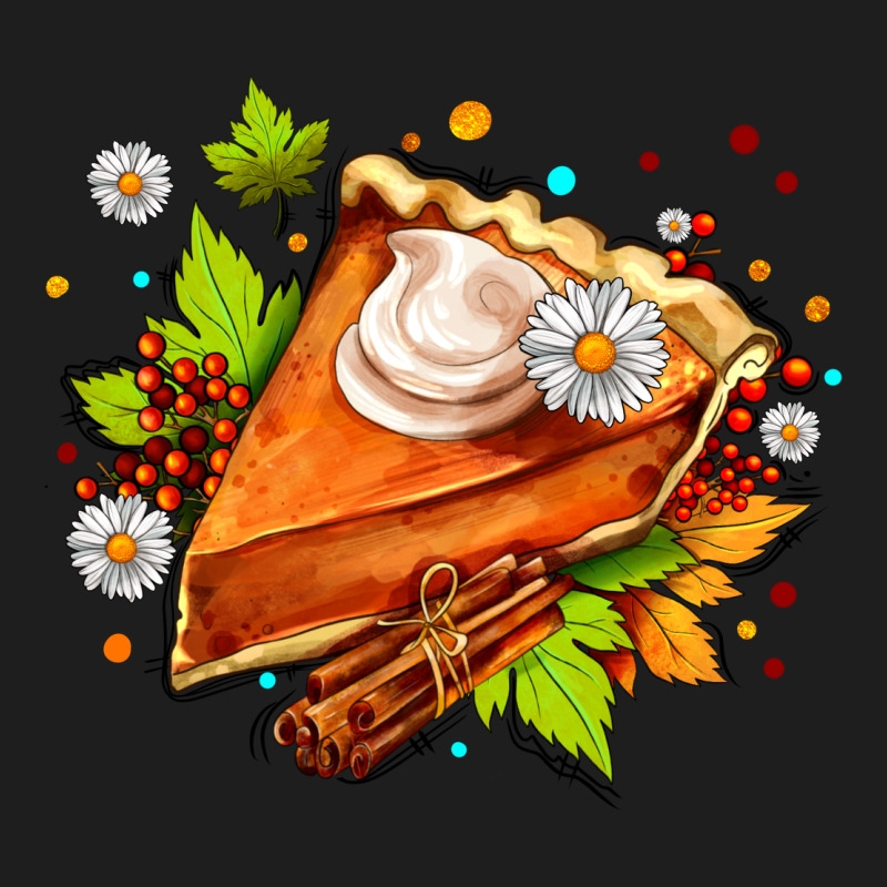 Pumpkin Pie With Daisies And Cinnamon Heavyweight Hoodie by AdoDesignShop | Teevron