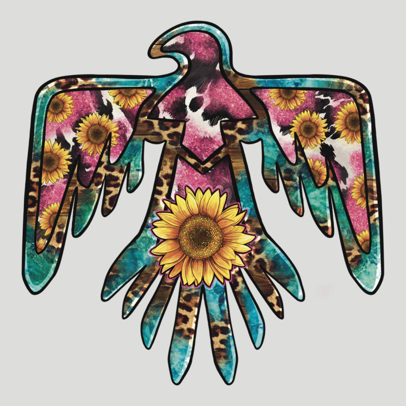 Pinky Western Sunflower Thunderbird Zipper Hoodie by BarkalooDesign | Teevron