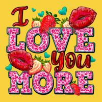 I Love You More With Lips And Strawberry Premium Sweatshirt | Teevron