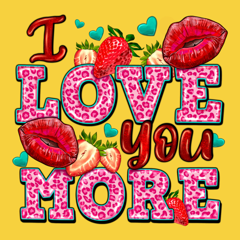I Love You More With Lips And Strawberry Premium Sweatshirt by AdoDesignShop | Teevron