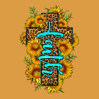 Faith Sunflower Leopard Cross Olivia Urban Heavy Tee | Teevron