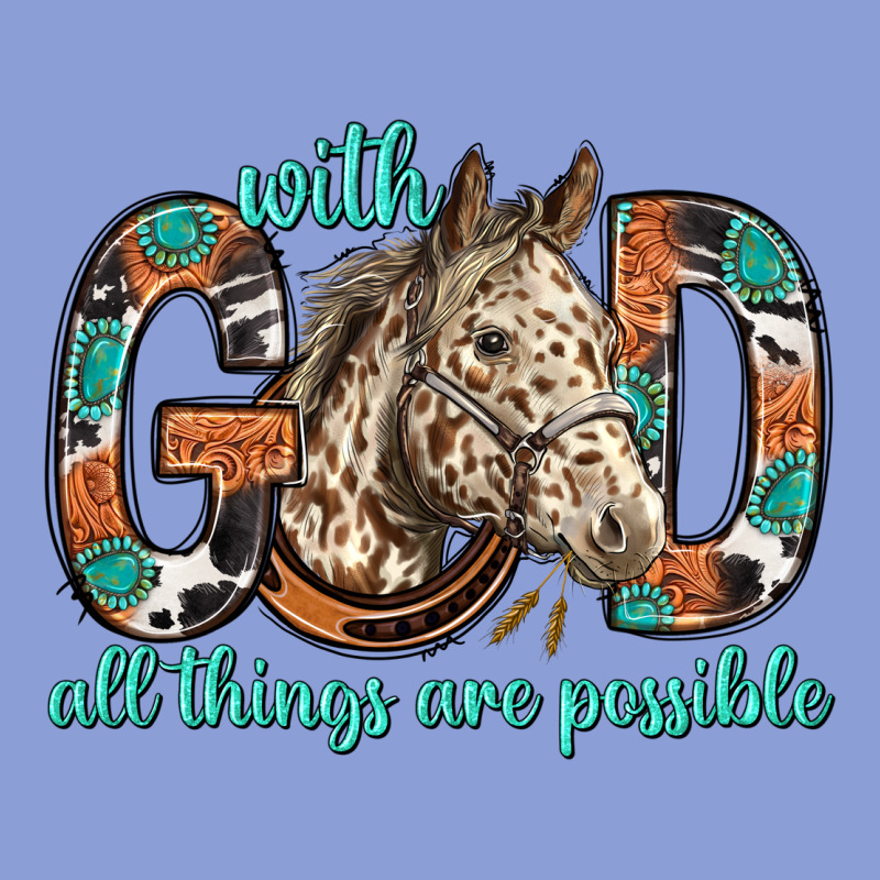With God All Things Are Possible With Horse Bbs Long Sleeve Tee by BundleAndBundleShop | Teevron