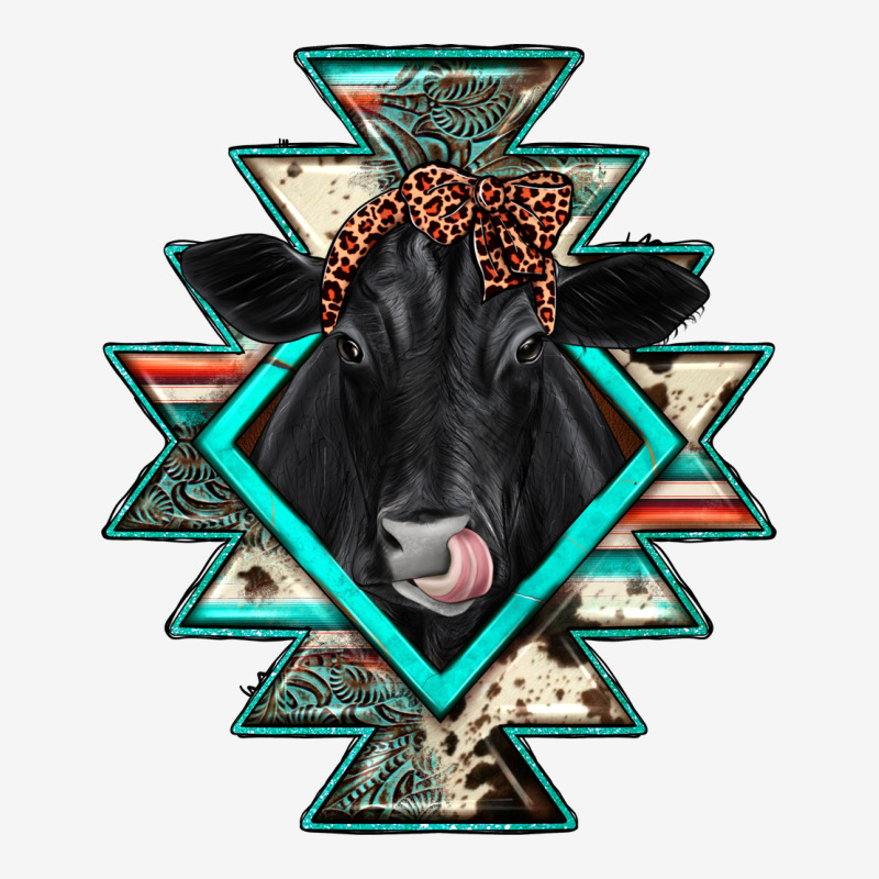 Black Angus Cowhide Aztec Urban Hoodie by JahusDesignShop | Teevron