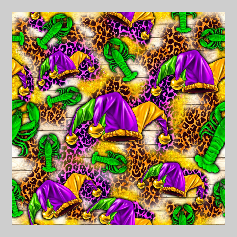 Mardi Gras Jester Had And Crawfish With Leopard Pa Premium Tee by HowdyJamesFarm | Teevron