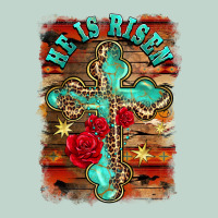 He Is Risen Cross With Roses Background Zipper Hoodie | Teevron