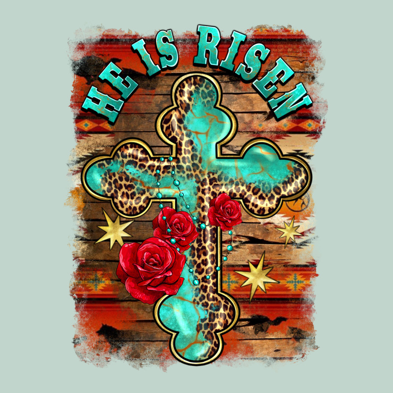 He Is Risen Cross With Roses Background Zipper Hoodie by BarkalooDesign | Teevron