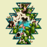 Aztec  Cowhide Cactus Gemstone Urban Hoodie | Teevron