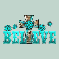 Western Turquoise's Gemstones Cross Believe Zipper Hoodie | Teevron
