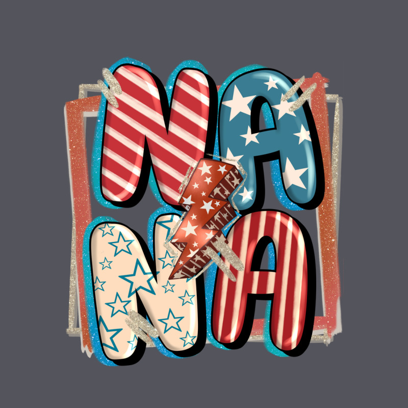 4th Of July Nana With Lightning Bolt Vintage Hoodie by FaDigitalArtStudio | Teevron
