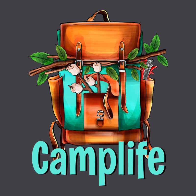Camp Life Camp Backpack Heavyweight Hoodie by AdoDesignShop | Teevron