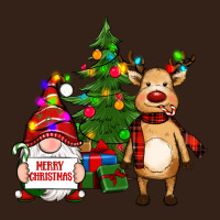 Merry Christmas Gnomes, Reindeer Heavy Core Tee | Teevron