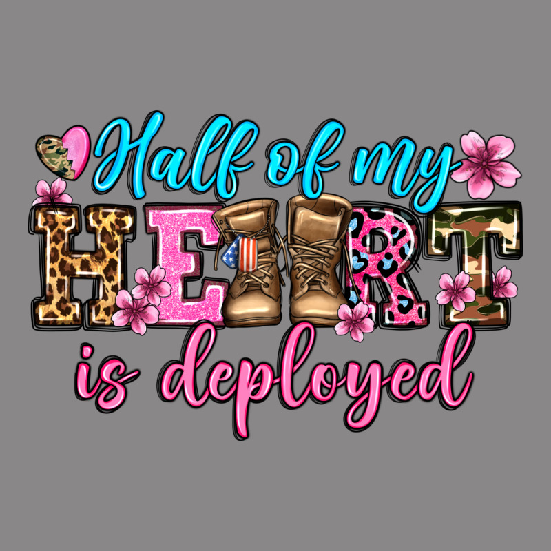 Half Of My Haert Is Deployed Olivia Vintage Tee by OliviaCreatesArt | Teevron