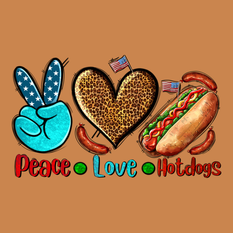 Peace Love Hotdogs Heavyweight Hoodie by AdoDesignShop | Teevron