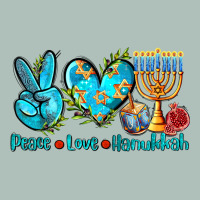 Peace Love Hanukkah Heavyweight Hoodie | Teevron