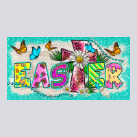 Easter Cross License Plate Template Zipper Hoodie | Teevron