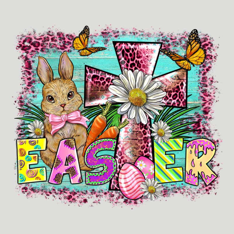 Easter Cross Background Zipper Hoodie by BarkalooDesign | Teevron