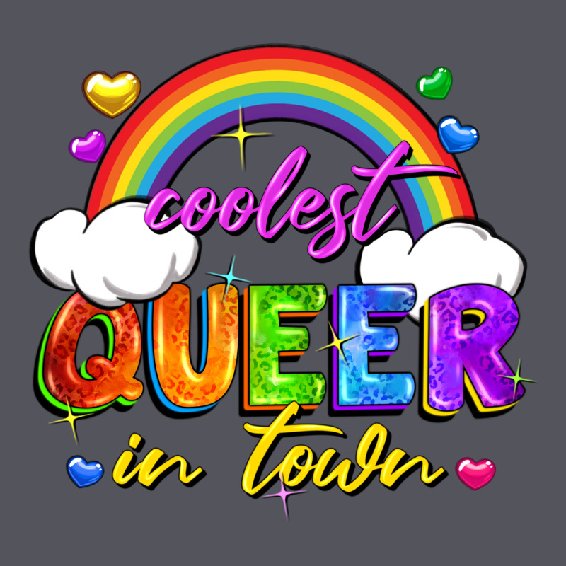 Coolest Queer In Town Vintage Hoodie by FaDigitalArtStudio | Teevron