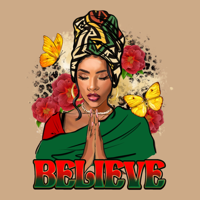 Believe Black Woman Vintage Hoodie by FaDigitalArtStudio | Teevron
