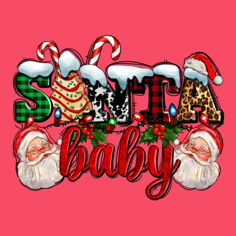 Santa Baby With Santa And Christmas Tree Cake Premium Sweatshirt by AdoDesignShop | Teevron
