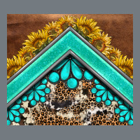 Western  Sunflower Turquise Gemstone  Tumbler Heavyweight Sweatshirt | Teevron