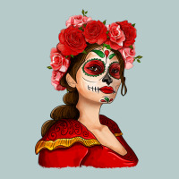Sugar Skull Girl Heavy Core Tee | Teevron