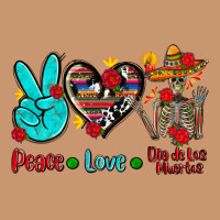 Peace Love Dia De Los Muertos Heavyweight Hoodie | Teevron