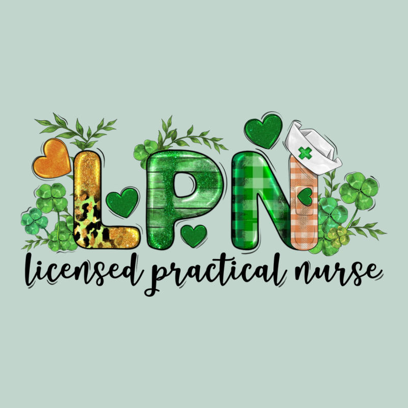 St. Patricks Day Registered Nurse Lpn Heart Zipper Hoodie by BarkalooDesign | Teevron