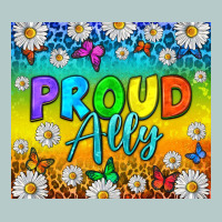 Lgbtq+ Proud Ally With Daisy Heavy Core Tee | Teevron