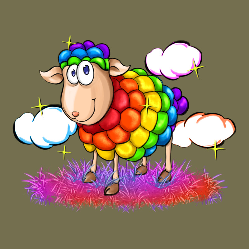Rainbow Sheep Pride Vintage Hoodie by FaDigitalArtStudio | Teevron
