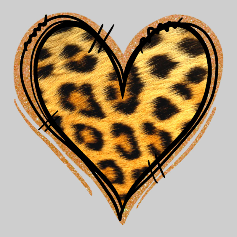 Gold Glitter Leopard Heart Premium Tee by Jasminsmagicworld | Teevron