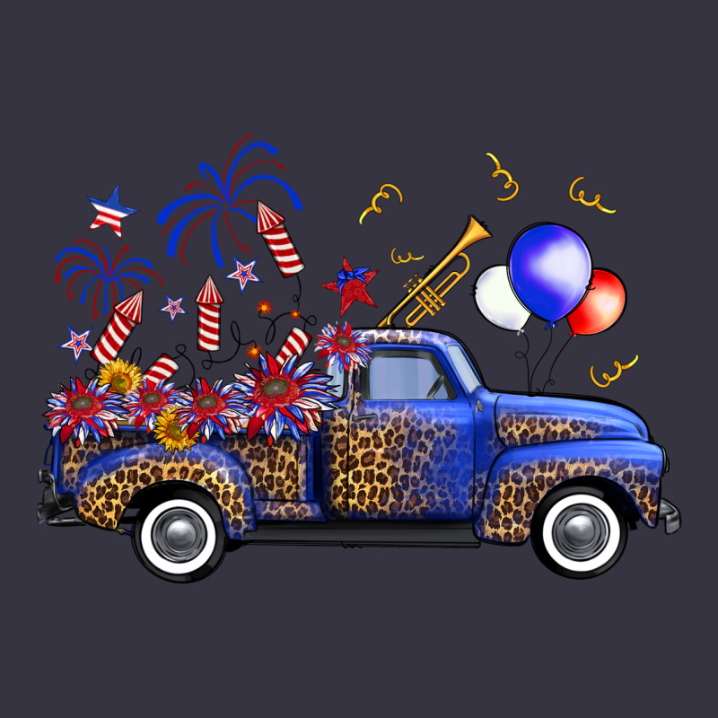 Western Truck Fourth Of July Vintage Hoodie by FaDigitalArtStudio | Teevron