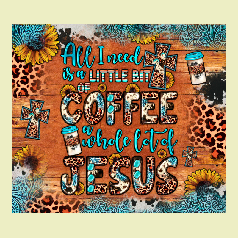 All I Need Is A Little Bit Of Coffee And O Whole Lot Of Jesus Urban Hoodie by JahusDesignShop | Teevron