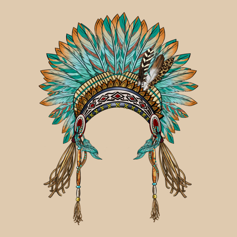 Native American Headdress Turquise Heavyweight Sweatshirt by BarkalooDesign | Teevron