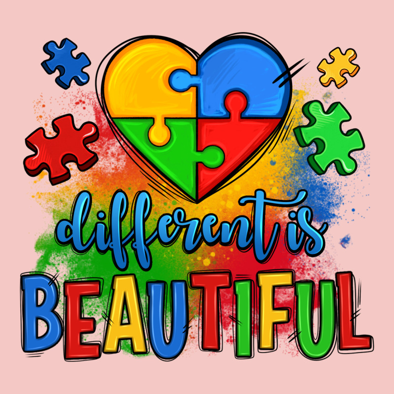 Different Is Beautiful Autism Urban Heavy Tee by OliviaCreatesArt | Teevron