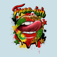 Free Ish Juneteenth Lips Ladies Tee | Teevron