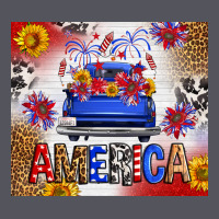 Fourth Of July America Truck Vintage Hoodie | Teevron