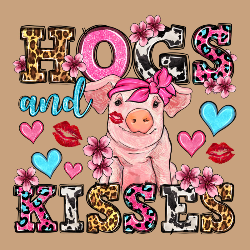 Hogs And Kisses Pig  Olivia Vintage Tee by OliviaCreatesArt | Teevron