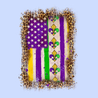 Mardi Gras Usa Flag Leopard Urban Heavy Tee | Teevron