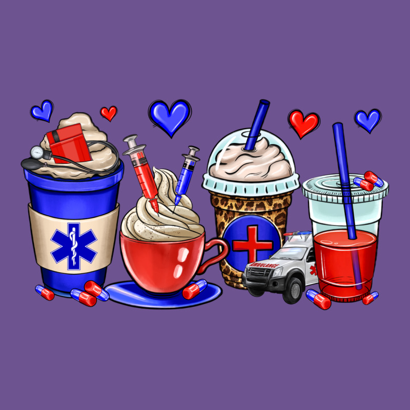 Emt Emergency Medical Technician Coffee Cups Vintage Tee by OliviaCreatesArt | Teevron