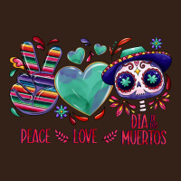 Peace Love Dia De Los Muertos Heavy Core Tee | Teevron